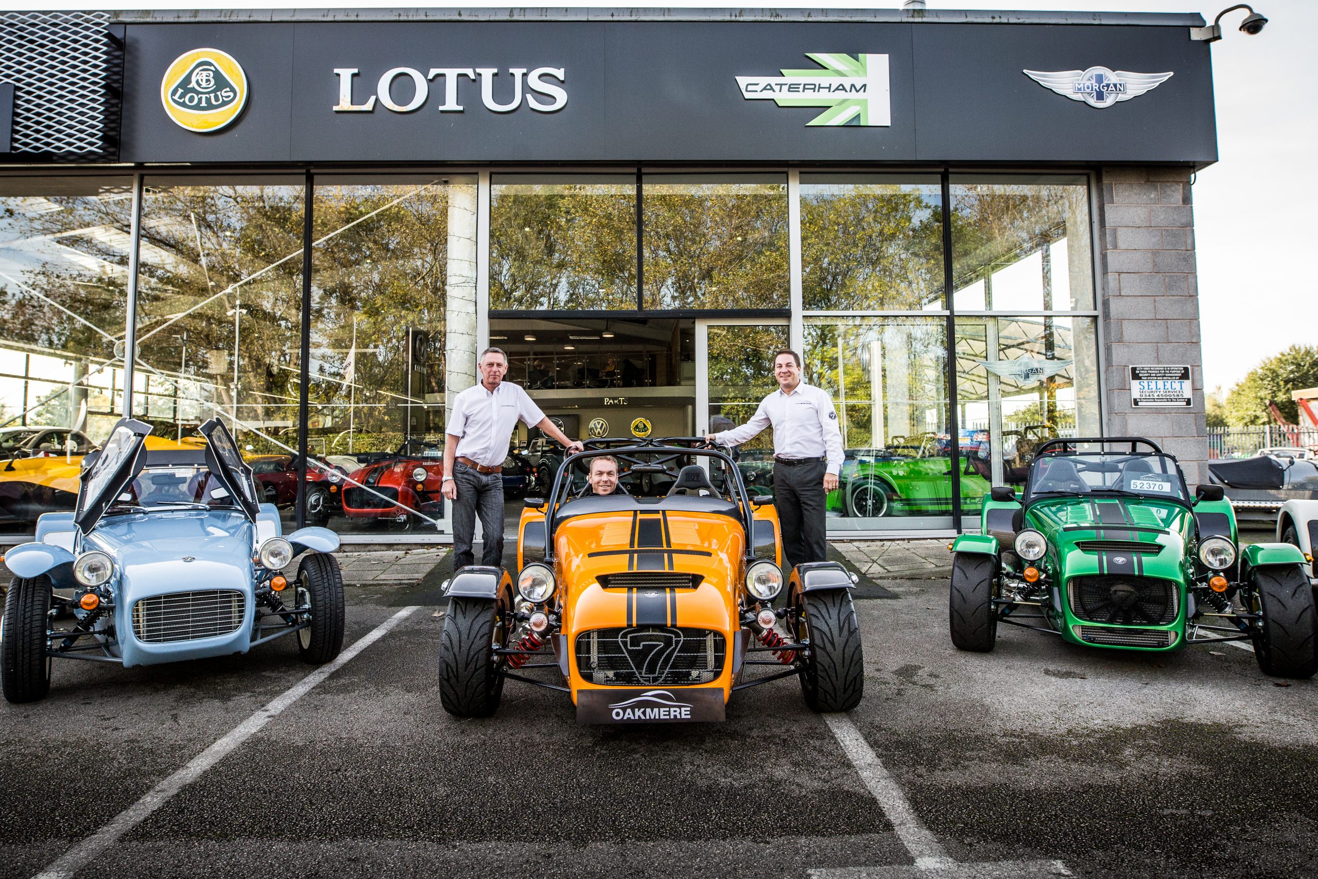 Sir Chris Hoy picks up new Caterham in Cheshire Car Dealer Magazine
