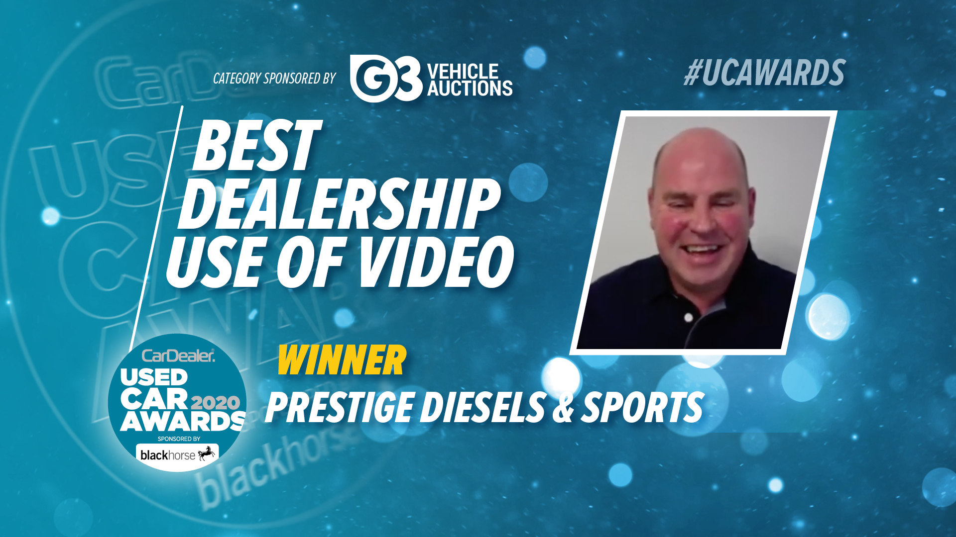 Best Use of Video, sponsored by G3 Vehicle Auctions, Winner Prestige