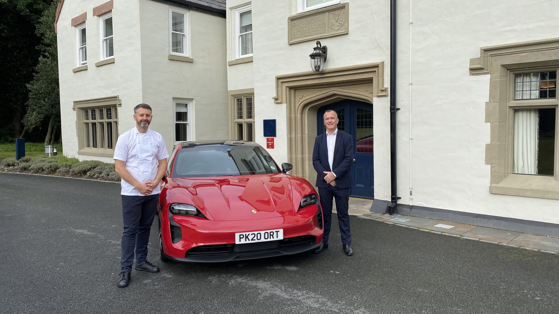 Mark Birchall, left, and Tom Fox, April 2021 a