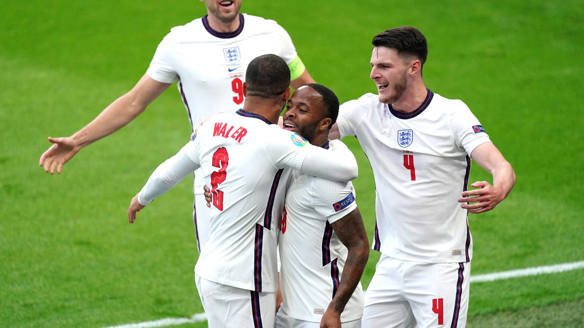 England celebrate goal at Euro 2020