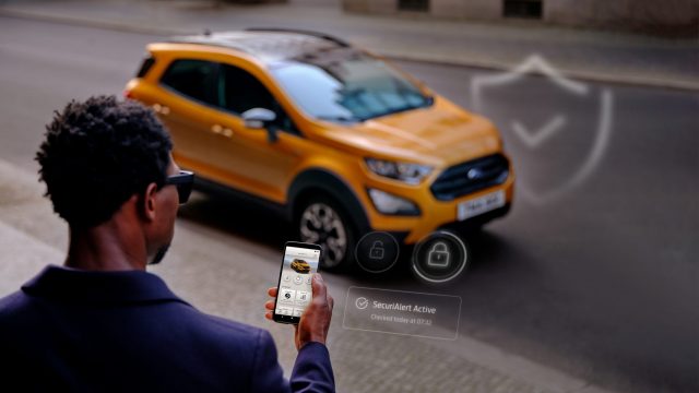Ford's new SecuriAlert system in action