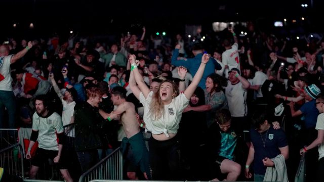 England supporters at Wembley Euros 2020