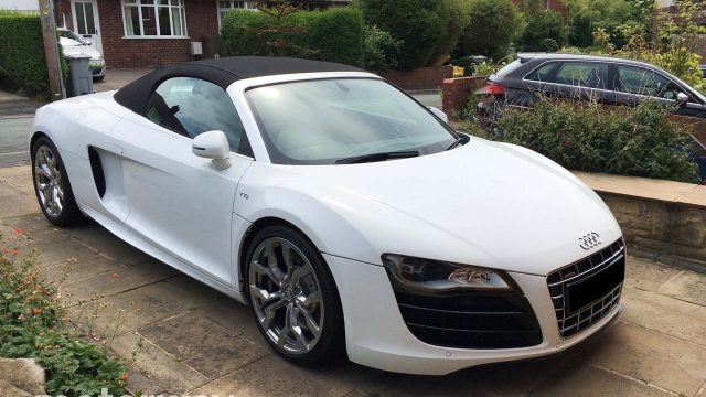 Audi R8 Spyder from Motorway for July 2021 advertorial