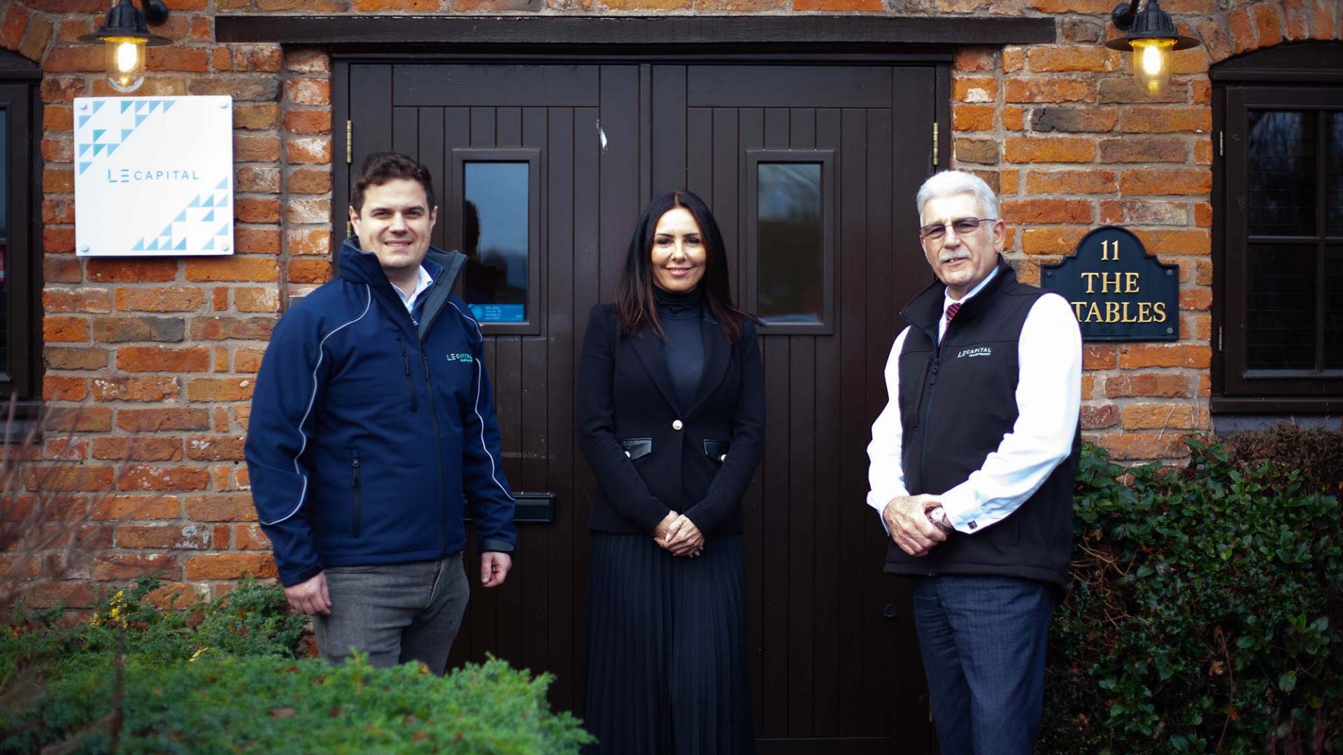 George Stancliffe, left, Lisa Bayliss, Richard Withers of LE Capital