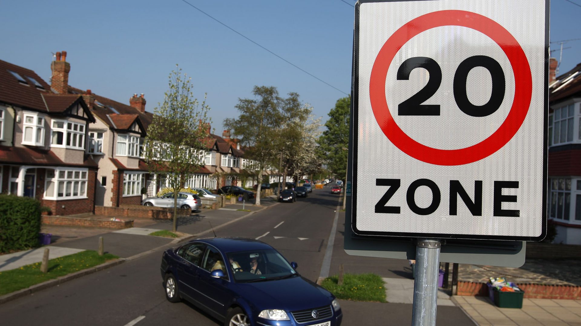 20mph speed limit sign via PA