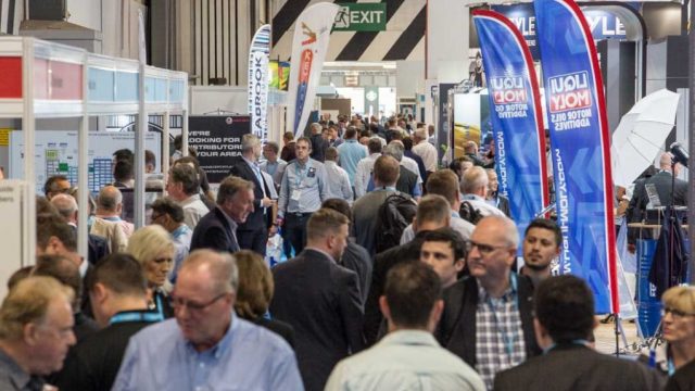 UK Garage and Bodyshop Event Automechanika UK stock image