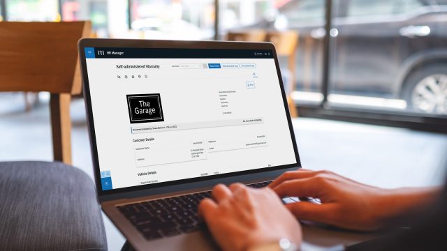 Lawgistics HR Manager on laptop