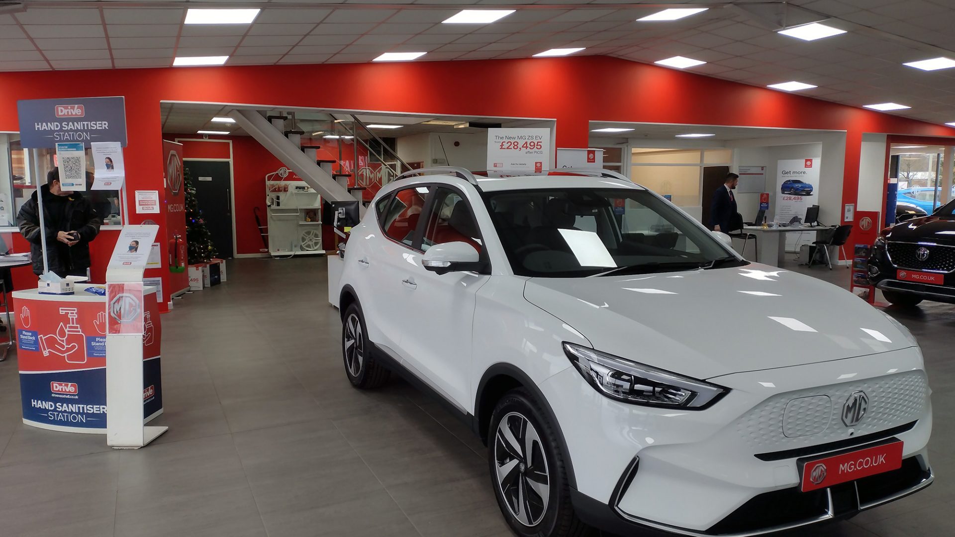 Drive Leicester showroom with MG car