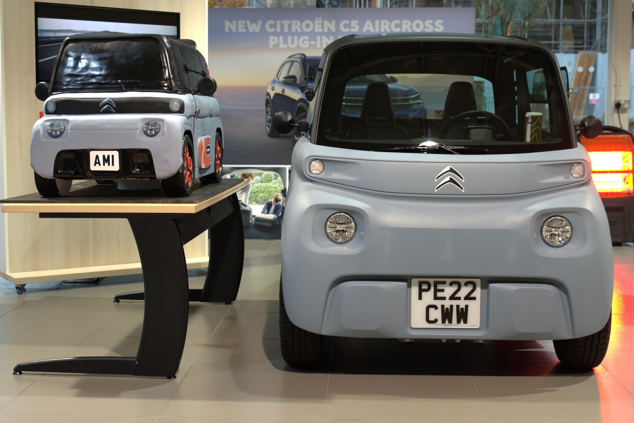 Car dealer Chorley Group unveils realistic Citroen AMI cake Car