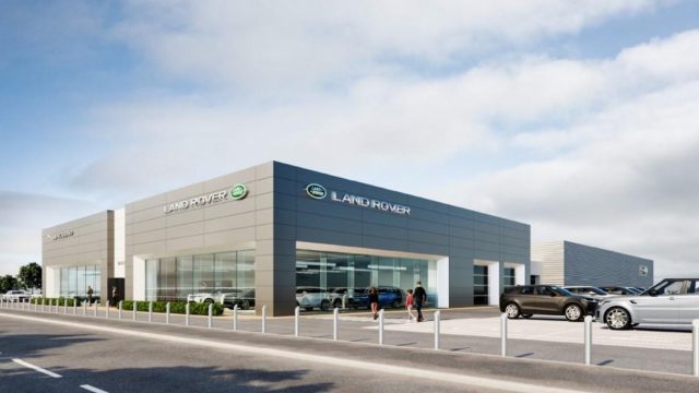 How the new Jaguar Land Rover showroom in Norwich will look. Image via Inchcape