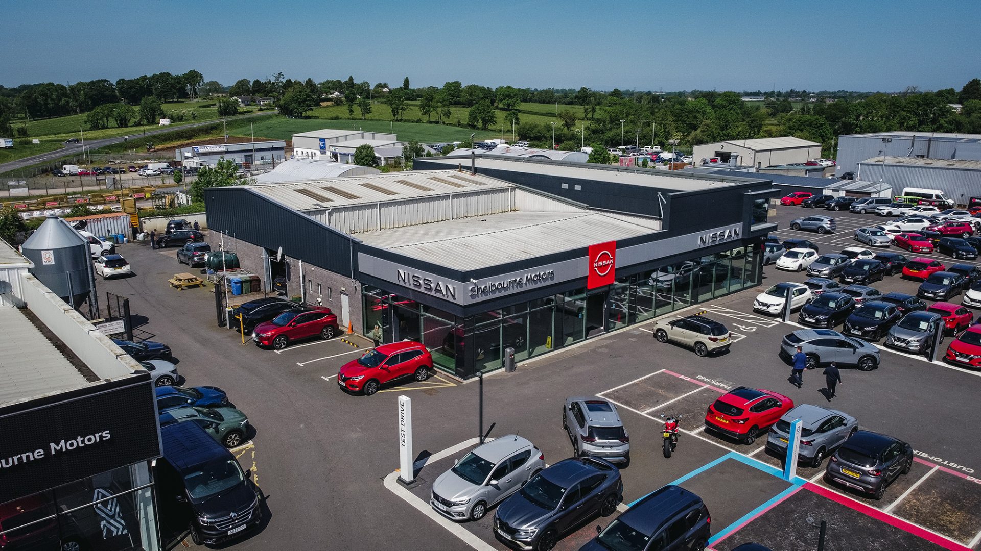 Shelbourne Motors Nissan-Showroom-Drone