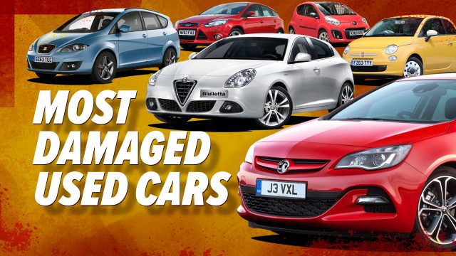 Most damaged used cars