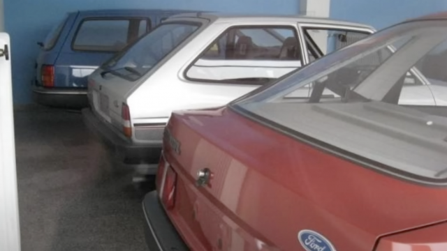 Abandoned Ford car dealership video screen shot