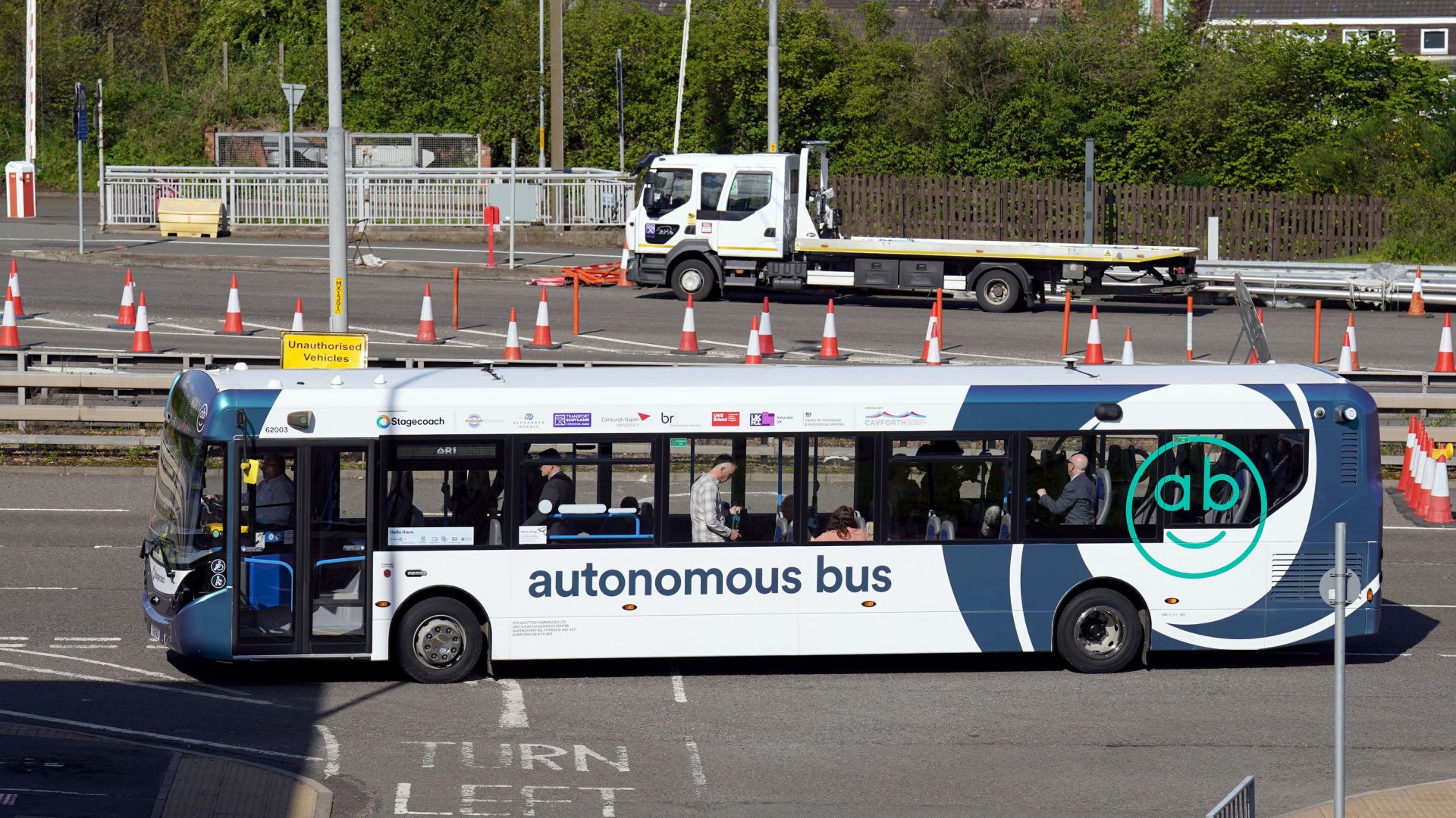 Autonomous bus is operating across the Firth of Forth. Andrew Milligan:PA