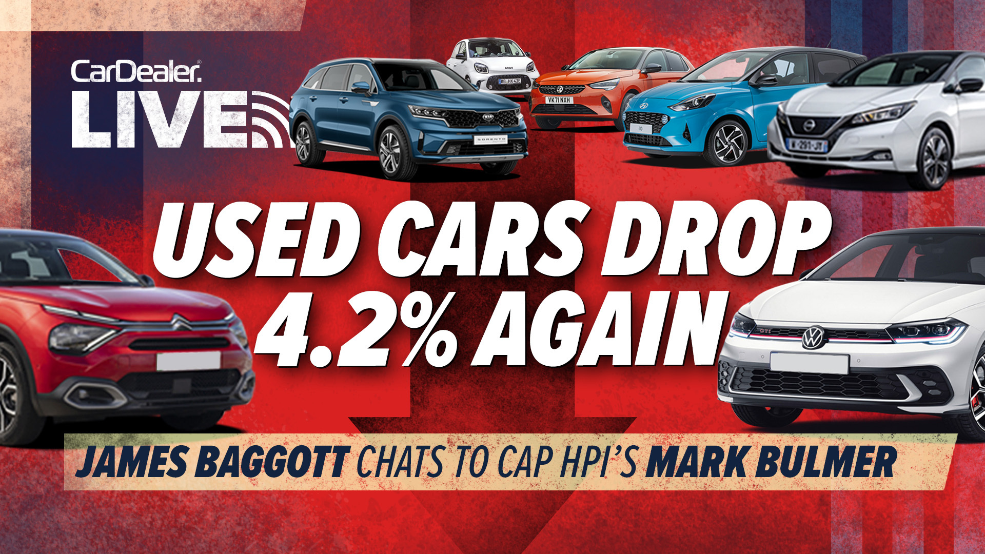 Used car price 'correction' continues with trade values falling 4.2