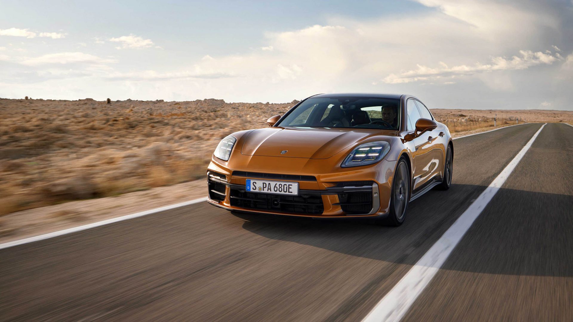 The new Porsche Panamera, Nov 2023, via PA