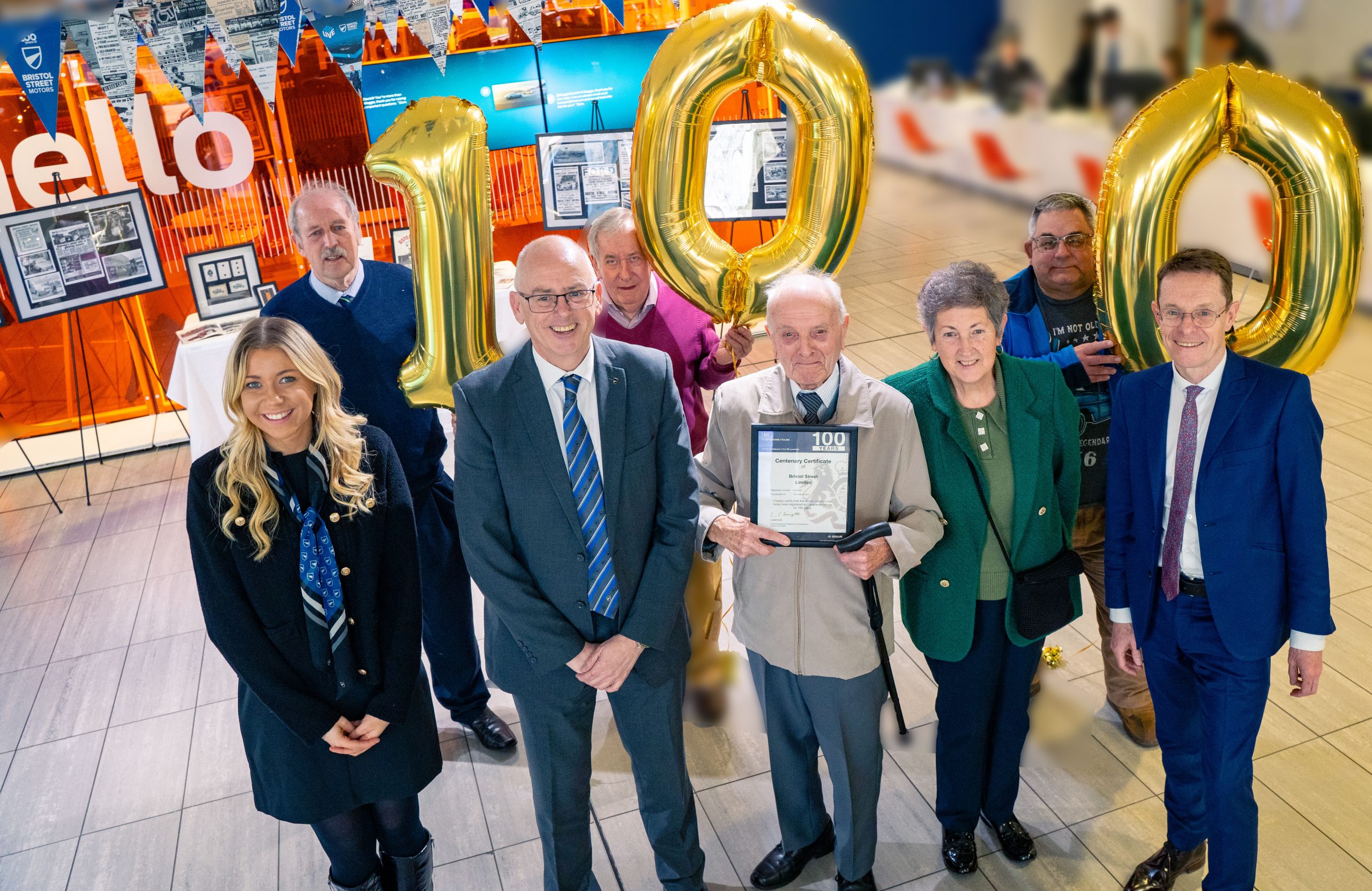 Car dealer Bristol Street Motors celebrates 100th birthday with special