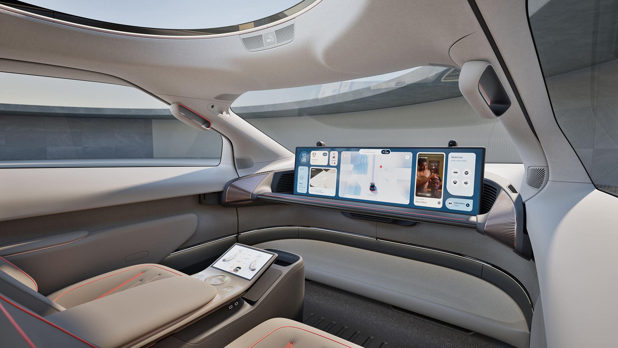 Rimac Verne robotaxi interior, via PA