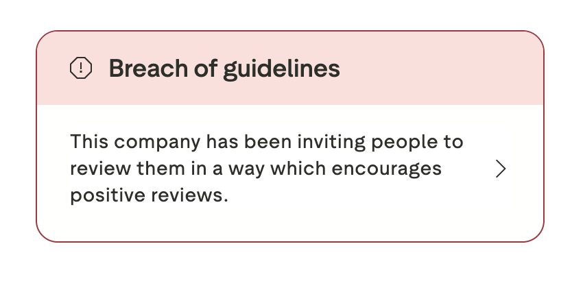 Pictured: A close-up of the warning