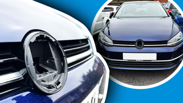 VW badge thefts