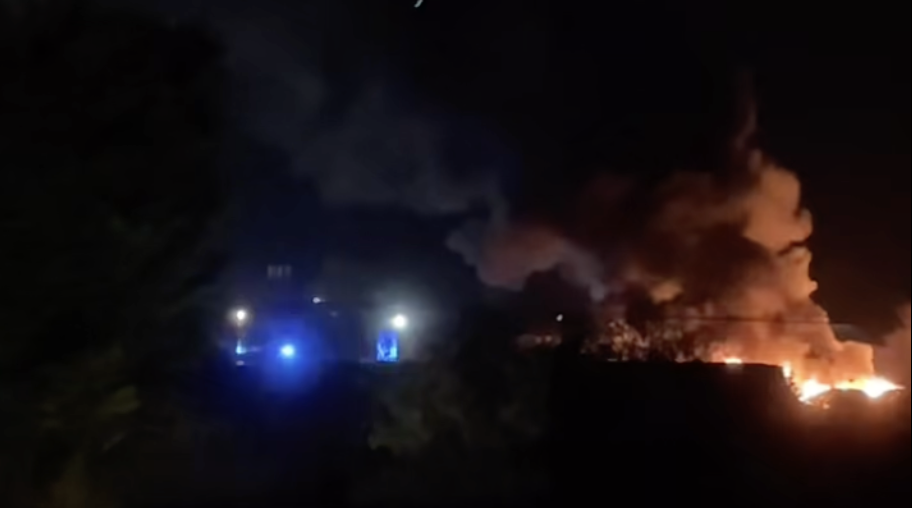 Fire destroys 38 new Skoda cars in blaze at Somerset car dealers' storage compound