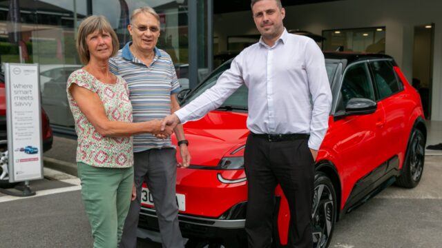 Car dealer Chorley Group hands over Nissan's landmark 100,000th UK EV