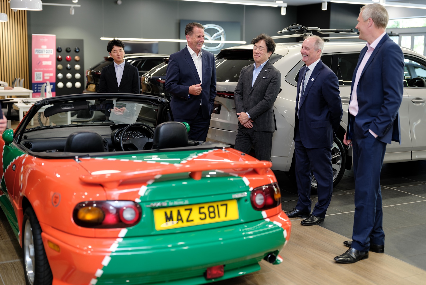 Mazda CEO drops in on Hendy Tunbridge Wells during UK visit