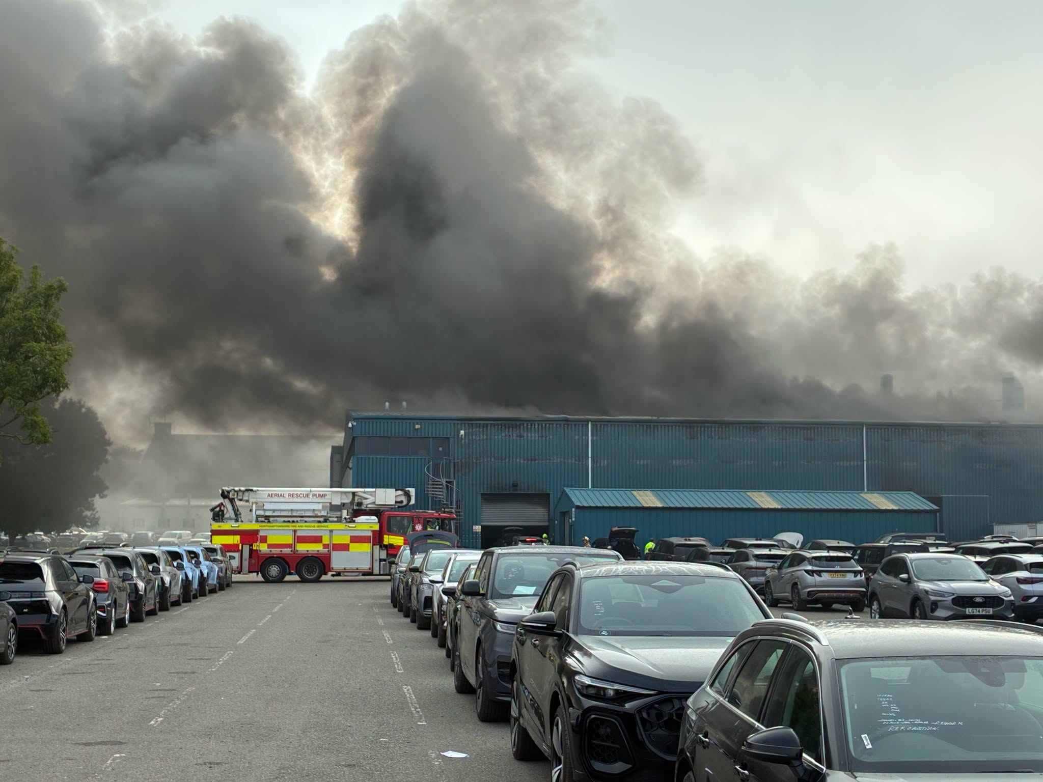 Major fire breaks out at Cox Automotive’s Bruntingthorpe vehicle services site